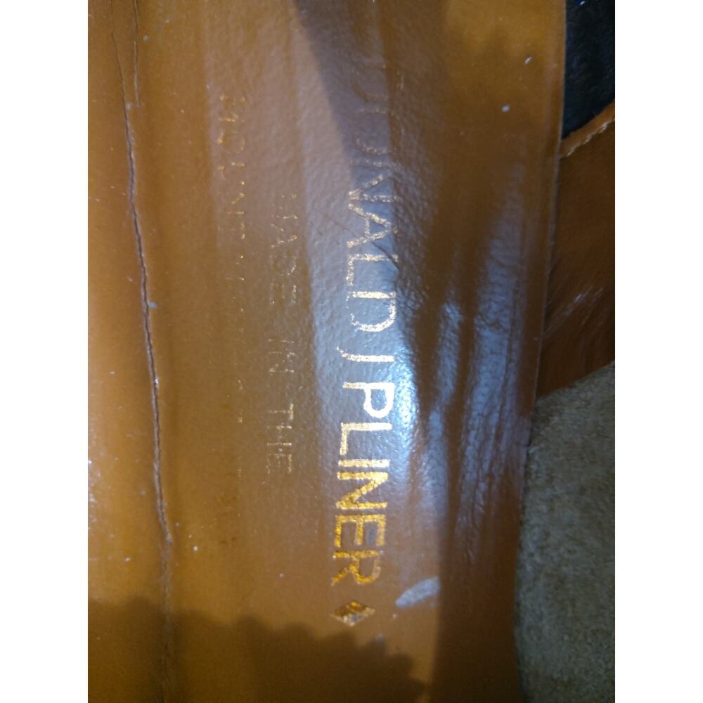 Vintage Luxury Italian loafers Donald J Pliner tan Women's Size 8.5 Regal - Picture 7 of 10